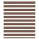 Vidaxl zebra rolgordijn 135x100 cm stofbreedte 130,9cm polyester bruin