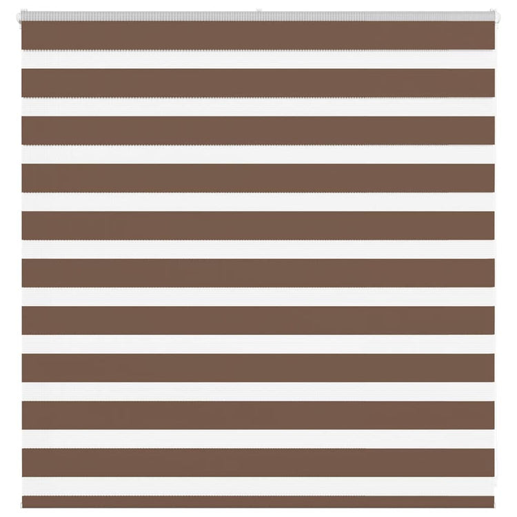 Vidaxl zebra rolgordijn 140x100 cm stofbreedte 135,9cm polyester bruin