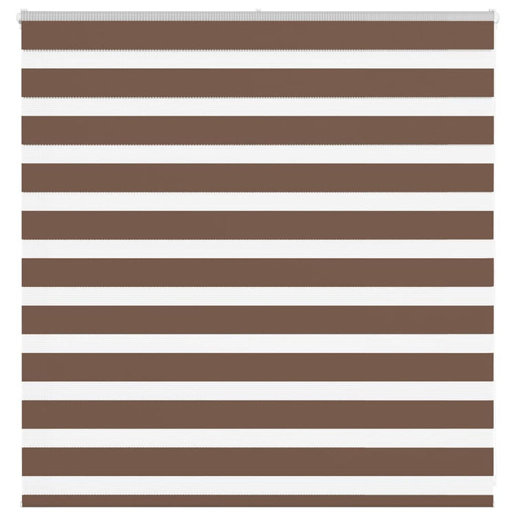Vidaxl zebra rolgordijn 150x100 cm stofbreedte 145,9cm polyester bruin