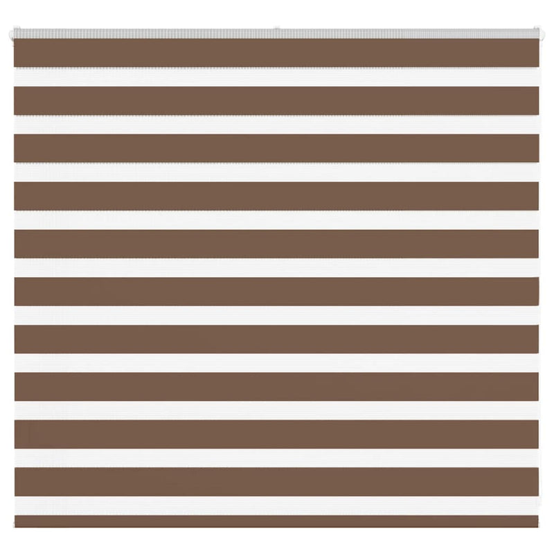 Vidaxl zebra rolgordijn 155x100 cm stofbreedte 150,9cm polyester bruin