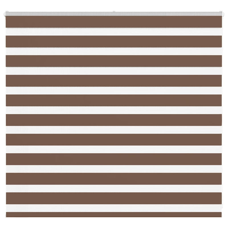 Vidaxl zebra rolgordijn 160x100 cm stofbreedte 155,9cm polyester bruin