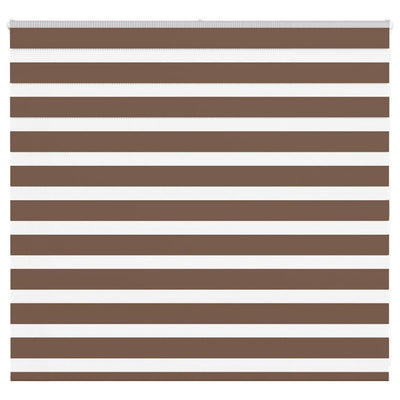 Vidaxl zebra rolgordijn 165x100 cm stofbreedte 160,9cm polyester bruin