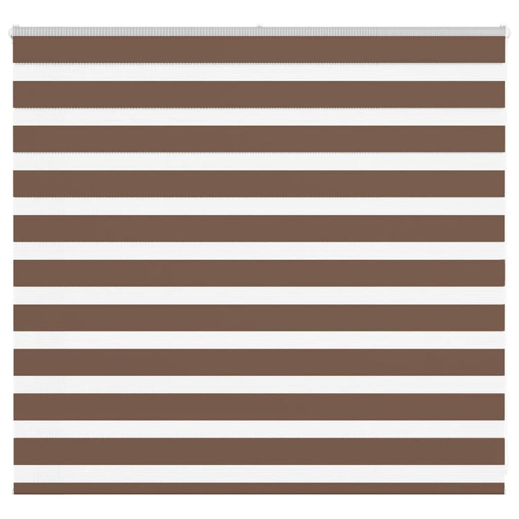 Vidaxl zebra rolgordijn 165x100 cm stofbreedte 160,9cm polyester bruin