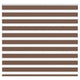 Vidaxl zebra rolgordijn 165x100 cm stofbreedte 160,9cm polyester bruin