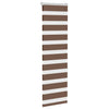 Vidaxl zebra rolgordijn 50x150 cm stofbreedte 45,9cm polyester bruin