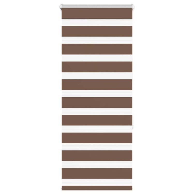 Vidaxl zebra rolgordijn 60x150 cm stofbreedte 55,9 cm polyester bruin