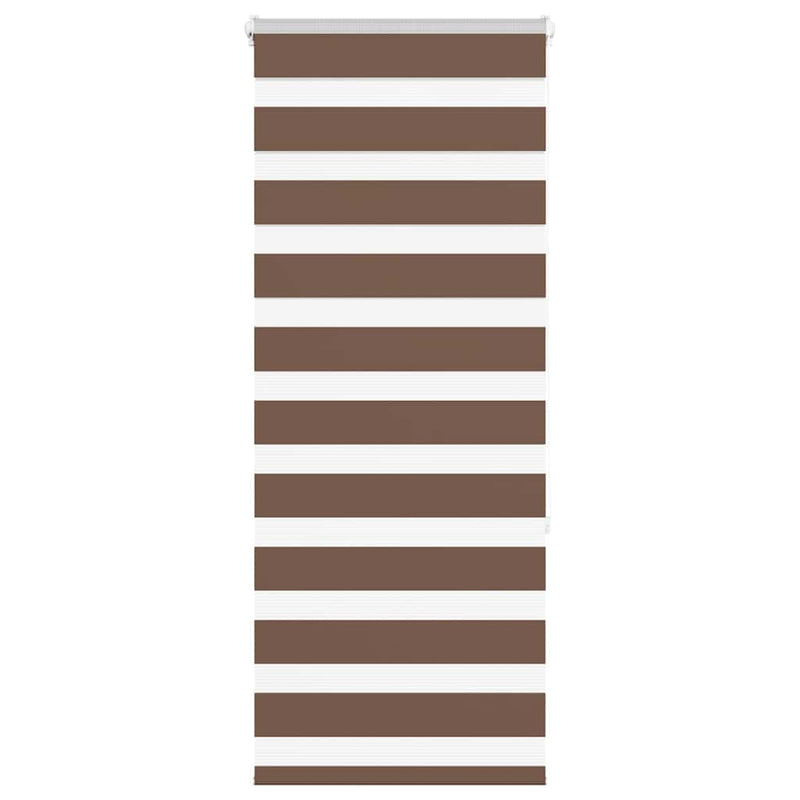 Vidaxl zebra rolgordijn 60x150 cm stofbreedte 55,9 cm polyester bruin