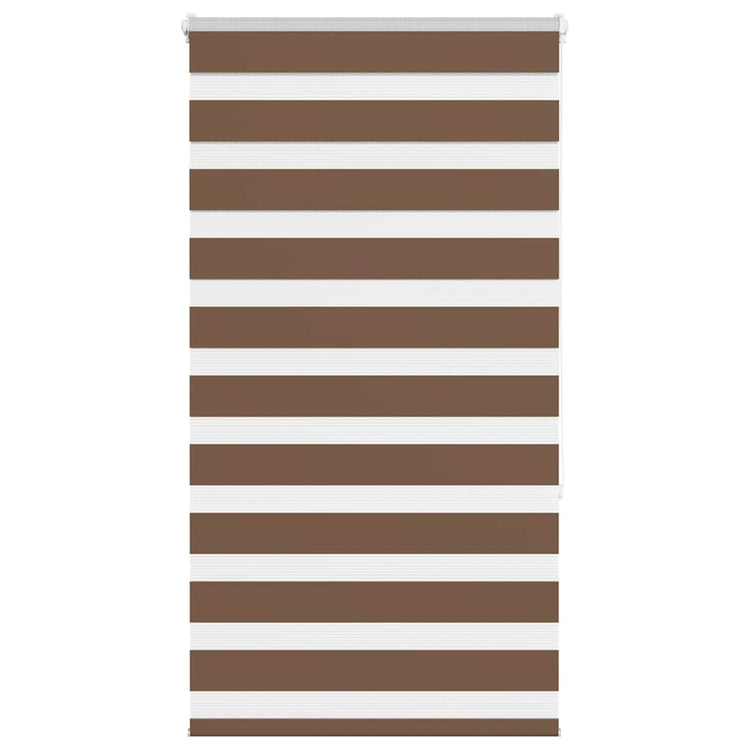 Vidaxl zebra rolgordijn 70x150 cm stofbreedte 65,9 cm polyester bruin