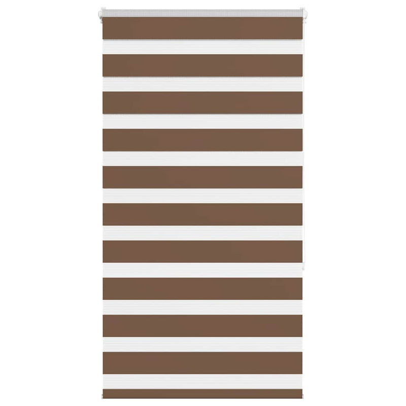 Vidaxl zebra rolgordijn 70x150 cm stofbreedte 65,9 cm polyester bruin