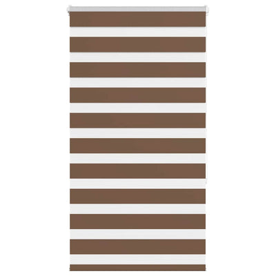 Vidaxl zebra rolgordijn 70x150 cm stofbreedte 65,9 cm polyester bruin