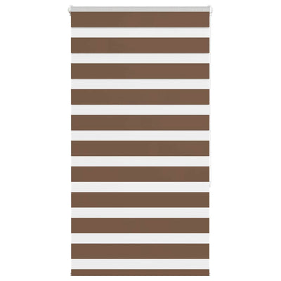 Vidaxl zebra rolgordijn 80x150 cm stofbreedte 75,9 cm polyester bruin