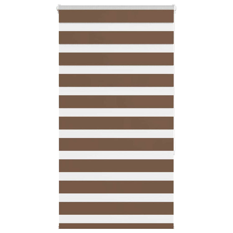 Vidaxl zebra rolgordijn 85x150 cm stofbreedte 80,9 cm polyester bruin