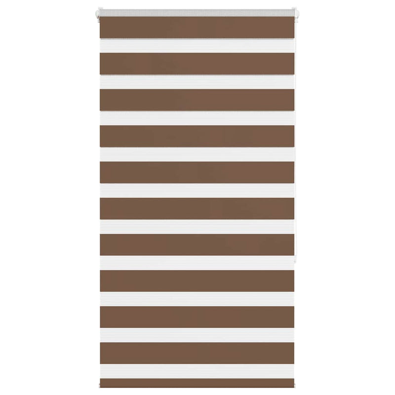 Vidaxl zebra rolgordijn 85x150 cm stofbreedte 80,9 cm polyester bruin