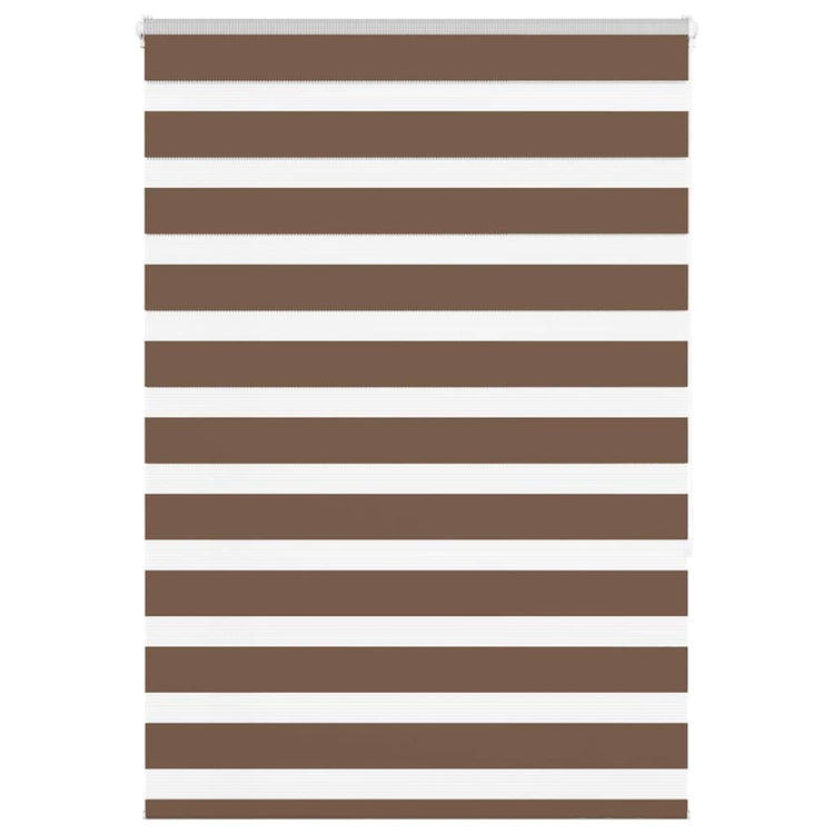 Vidaxl zebra rolgordijn 95x150 cm stofbreedte 90,9 cm polyester bruin