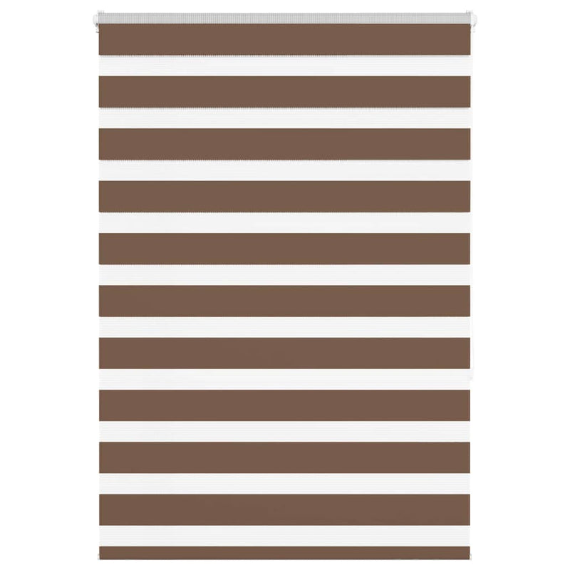 Vidaxl zebra rolgordijn 95x150 cm stofbreedte 90,9 cm polyester bruin