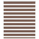 Vidaxl zebra rolgordijn 120x150 cm stofbreedte 115,9cm polyester bruin
