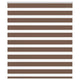 Vidaxl zebra rolgordijn 125x150 cm stofbreedte 120,9cm polyester bruin