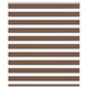 Vidaxl zebra rolgordijn 130x150 cm stofbreedte 125,9cm polyester bruin