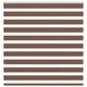 Vidaxl zebra rolgordijn 140x150 cm stofbreedte 135,9cm polyester bruin