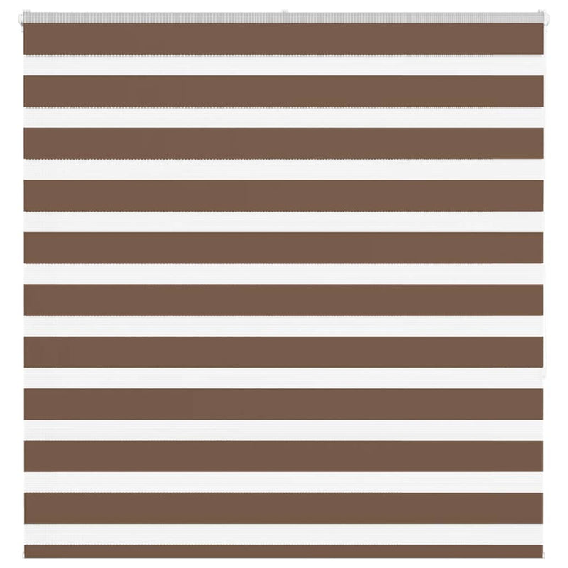 Vidaxl zebra rolgordijn 140x150 cm stofbreedte 135,9cm polyester bruin
