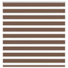 Vidaxl zebra rolgordijn 145x150 cm stofbreedte 140,9cm polyester bruin