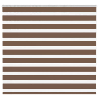 Vidaxl zebra rolgordijn 155x150 cm stofbreedte 150,9cm polyester bruin