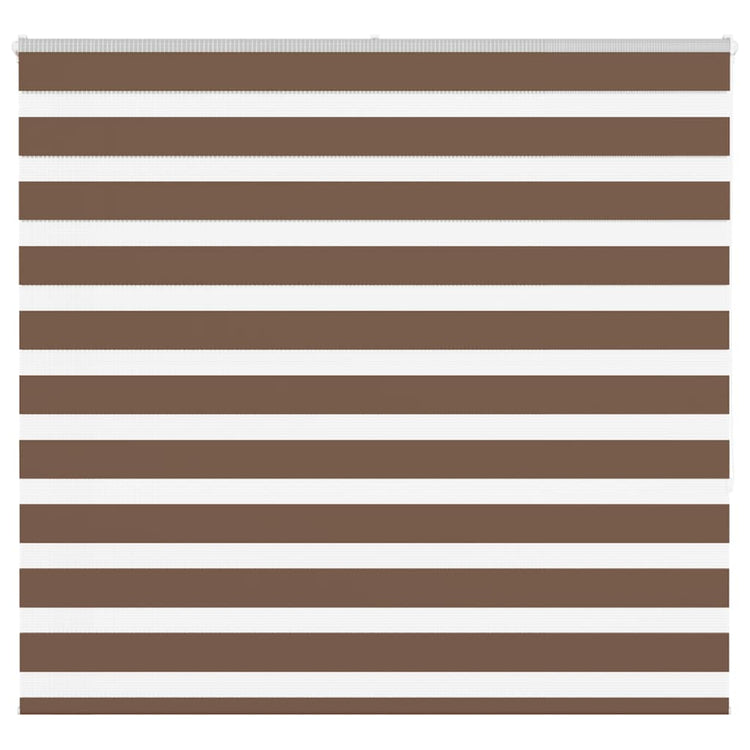Vidaxl zebra rolgordijn 160x150 cm stofbreedte 155,9cm polyester bruin