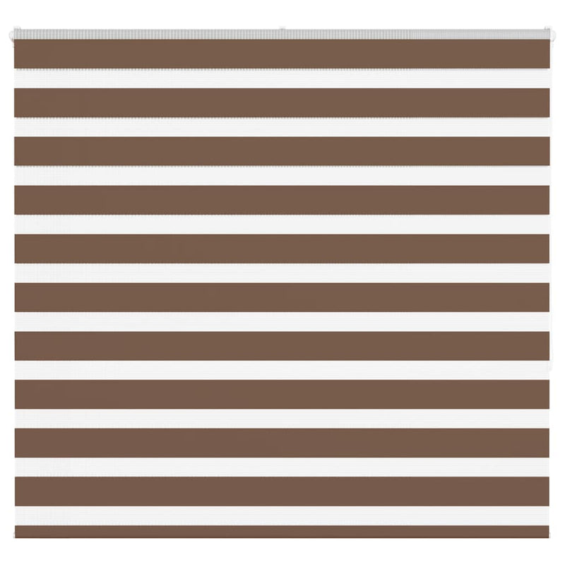 Vidaxl zebra rolgordijn 160x150 cm stofbreedte 155,9cm polyester bruin