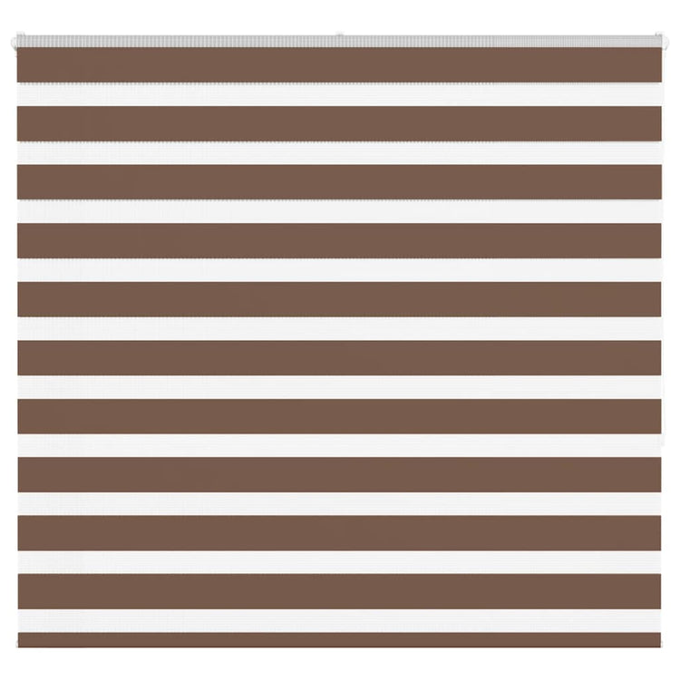 Vidaxl zebra rolgordijn 165x150 cm stofbreedte 160,9cm polyester bruin