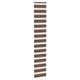 Vidaxl zebra rolgordijn 40x200 cm stofbreedte 35,9 cm polyester bruin