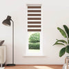 Vidaxl zebra rolgordijn 60x200 cm stofbreedte 55,9 cm polyester bruin