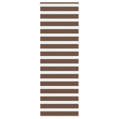 Vidaxl zebra rolgordijn 70x200 cm stofbreedte 65,9 cm polyester bruin