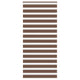 Vidaxl zebra rolgordijn 110x200 cm stofbreedte 105,9cm polyester bruin