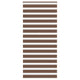 Vidaxl zebra rolgordijn 115x200 cm stofbreedte 110,9cm polyester bruin