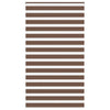 Vidaxl zebra rolgordijn 135x200 cm stofbreedte 130,9cm polyester bruin