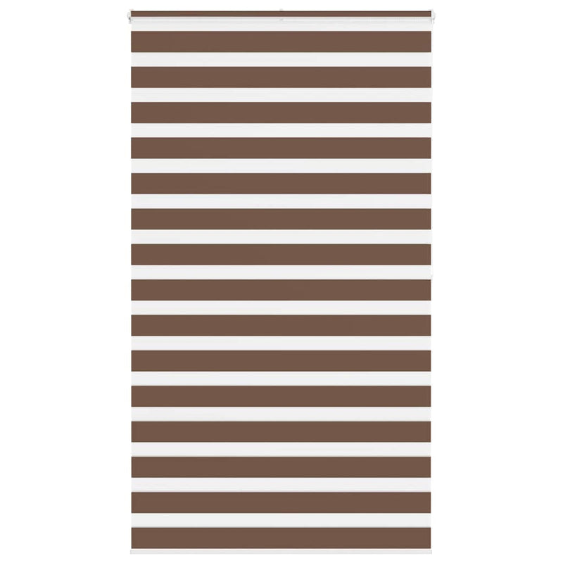 Vidaxl zebra rolgordijn 135x200 cm stofbreedte 130,9cm polyester bruin