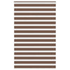 Vidaxl zebra rolgordijn 145x200 cm stofbreedte 140,9cm polyester bruin