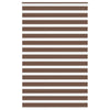 Vidaxl zebra rolgordijn 150x200 cm stofbreedte 145,9cm polyester bruin