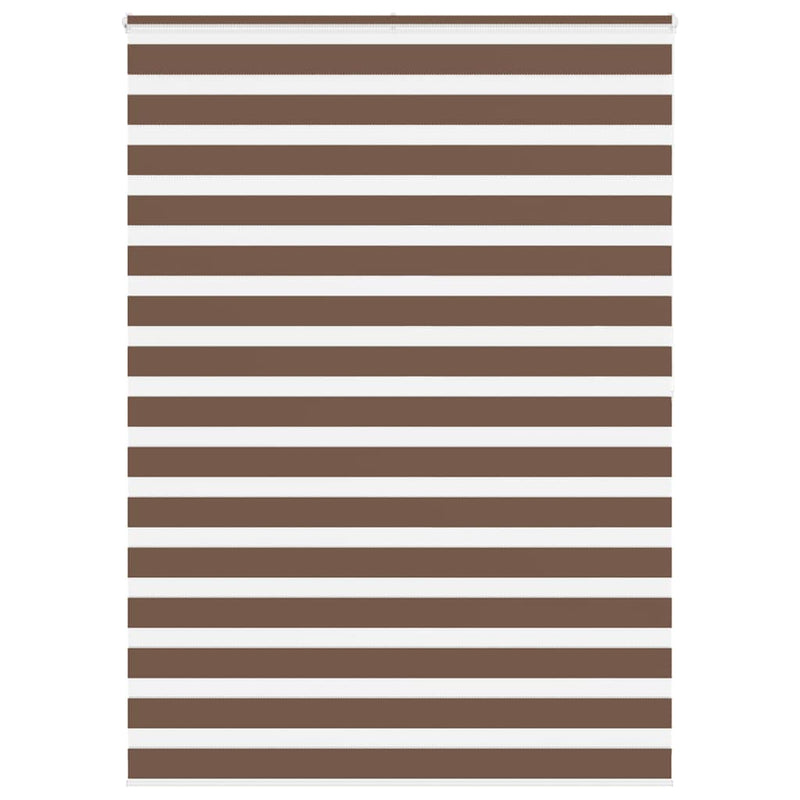 Vidaxl zebra rolgordijn 155x200 cm stofbreedte 150,9cm polyester bruin