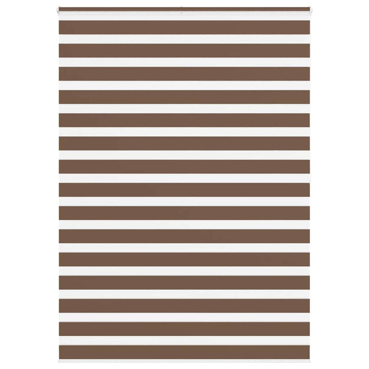 Vidaxl zebra rolgordijn 160x200 cm stofbreedte 155,9cm polyester bruin
