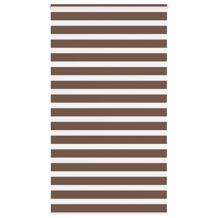 Vidaxl zebra rolgordijn 120x230 cm stofbreedte 115,9cm polyester bruin