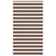 Vidaxl zebra rolgordijn 125x230 cm stofbreedte 120,9cm polyester bruin