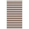 Vidaxl zebra rolgordijn 130x230 cm stofbreedte 125,9cm polyester bruin