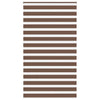 Vidaxl zebra rolgordijn 135x230 cm stofbreedte 130,9cm polyester bruin