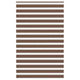Vidaxl zebra rolgordijn 145x230 cm stofbreedte 140,9cm polyester bruin