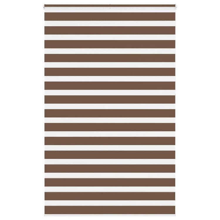 Vidaxl zebra rolgordijn 150x230 cm stofbreedte 145,9cm polyester bruin