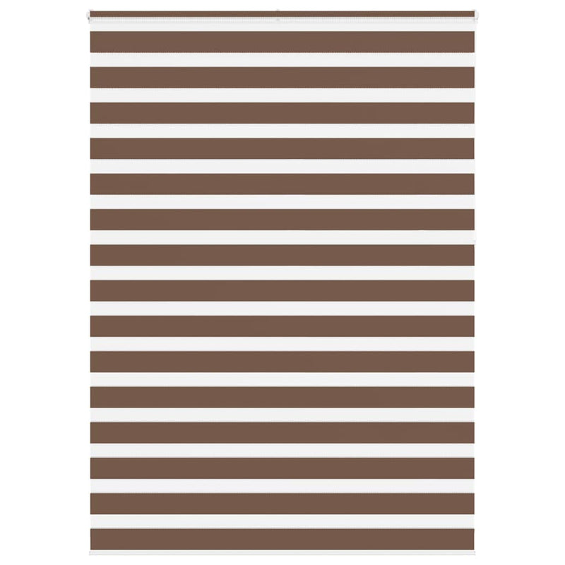 Vidaxl zebra rolgordijn 160x230 cm stofbreedte 155,9cm polyester bruin