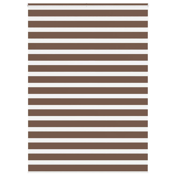 Vidaxl zebra rolgordijn 165x230 cm stofbreedte 160,9cm polyester bruin