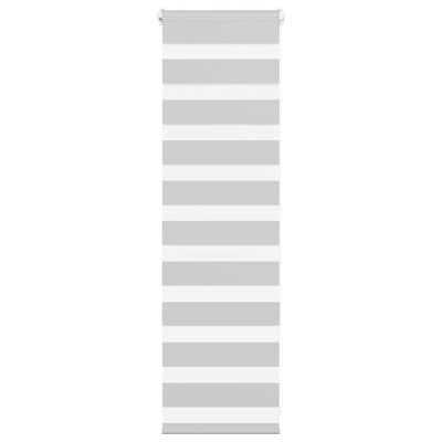 Vidaxl zebra rolgordijn 40x100 cm stofbreedte 35,9 cm lichtgrijs