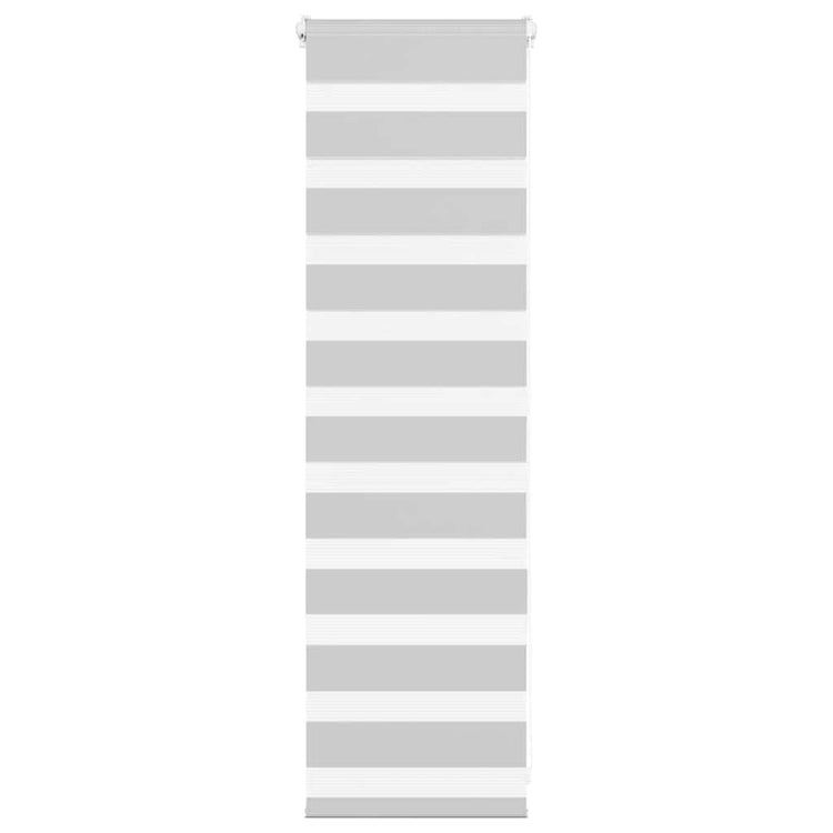Vidaxl zebra rolgordijn 40x100 cm stofbreedte 35,9 cm lichtgrijs